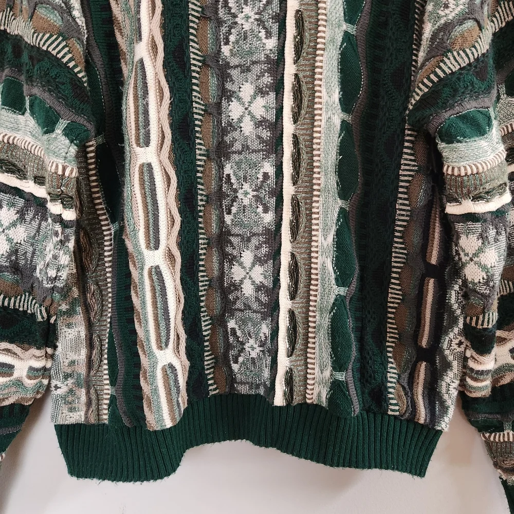 Vintage Protege 90's 3D Sweather Googie Style Men's Size XL